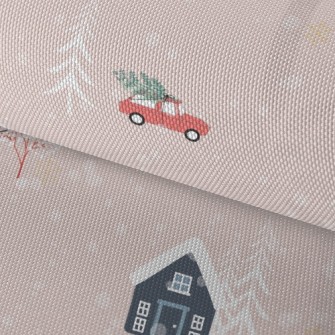 Cozy Snow Cabin Waterproof Oxford