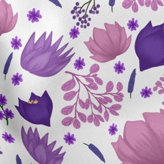 Elegant Blooming Flowers Stretch Ponte