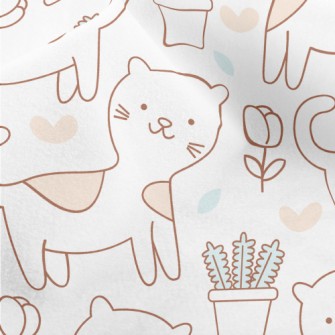 Adorable Spotted Cat Micro Fleece