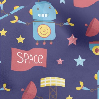 Robotic Space Satellite Micro Fleece