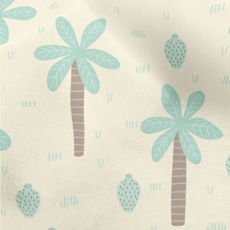Cute Coconut Tree Micro Fleece