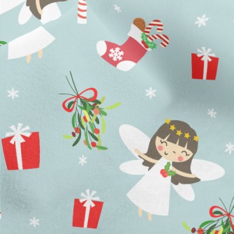 Christmas Pure White Angel Micro Fleece