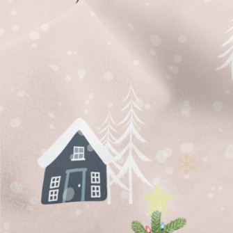 Cozy Snow Cabin Micro Fleece