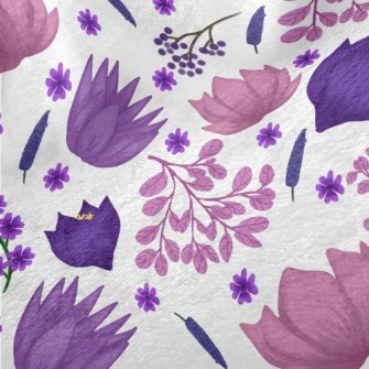 Elegant Blooming Flowers Minky