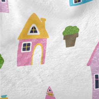 Fairy Tale House Building Minky