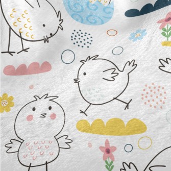 Lively Chick Painted Eggs Minky