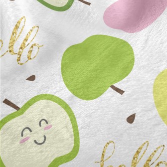 Shy Green Apple Minky
