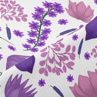 Elegant Blooming Flowers Piqué