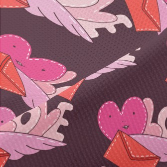 Hearts And Envelopes Piqué