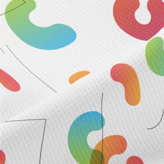 Gradient Curved Shape Piqué