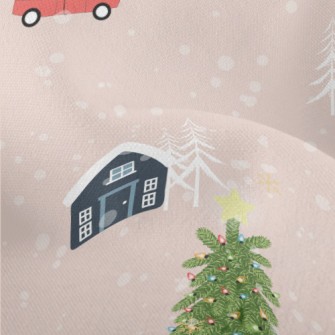 Cozy Snow Cabin Lightweight Performance Linen