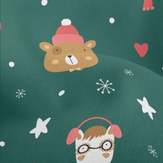 Animals Spend Christmas Well-b Lightweight Performance Linen