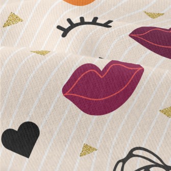 Closed Eyes And Red Lips Modern Jersey