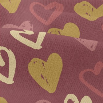 Crayon Doodle Hearts Modern Jersey
