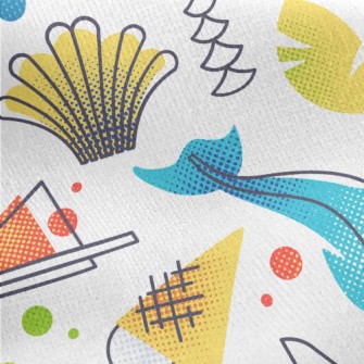 Tourist Resort Vacation Jersey Backed Fleece