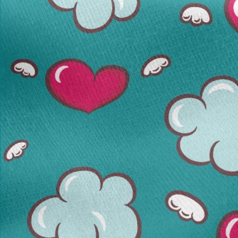 Good Mood Clouds Jersey Backed Fleece