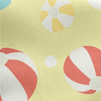 Summer Beach Ball Jersey Backed Fleece