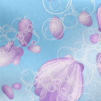 Fantasy Pearl Shell Jersey Backed Fleece