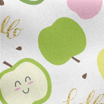 Shy Green Apple Jersey Backed Fleece