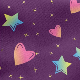 Mini Love Stars Jersey Backed Fleece