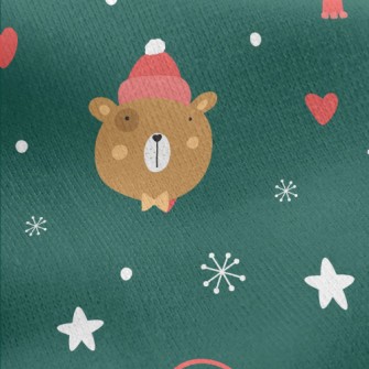 Animals Spend Christmas Well-b Jersey Backed Fleece