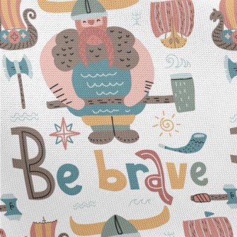 Brave Vikings Pongee