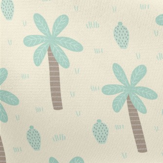 Cute Coconut Tree Pongee