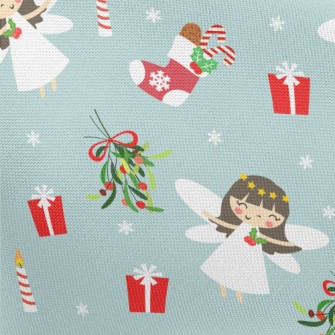 Christmas Pure White Angel Pongee