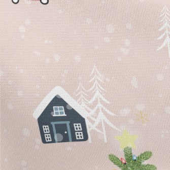 Cozy Snow Cabin Pongee