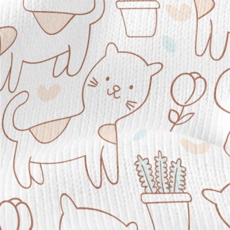 Adorable Spotted Cat Stretch Jersey