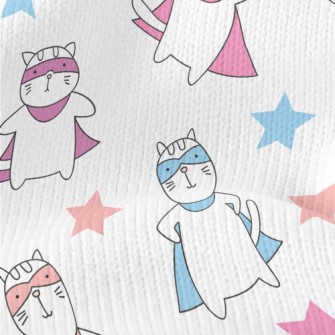 Super Cute Super Cat Stretch Jersey