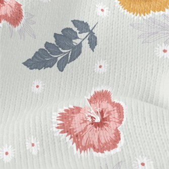 Soft Felt Flowers Stretch Jersey