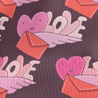 Hearts And Envelopes Stretch Jersey