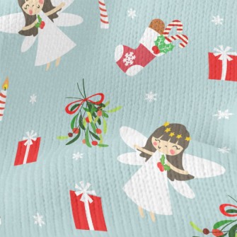 Christmas Pure White Angel Stretch Jersey
