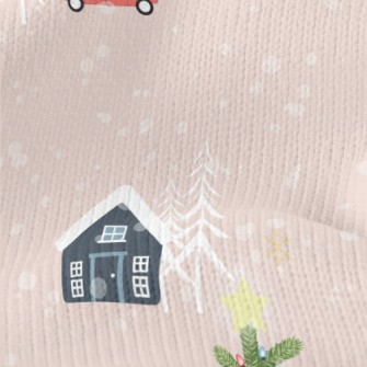 Cozy Snow Cabin Stretch Jersey