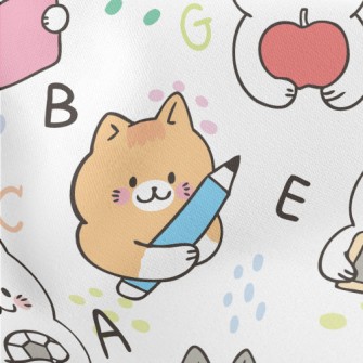 Study Kitten Seriously Lightweight Cotton Poplin