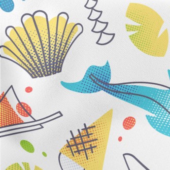 Tourist Resort Vacation Lightweight Cotton Poplin