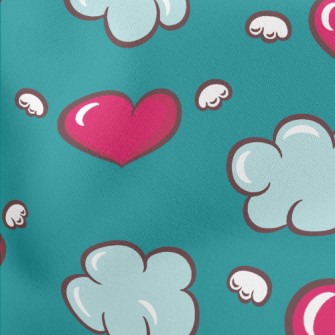 Good Mood Clouds Lightweight Cotton Poplin