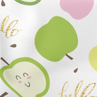 Shy Green Apple Lightweight Cotton Poplin