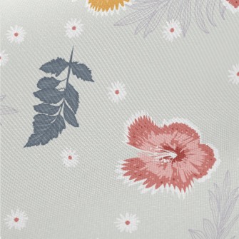 Soft Felt Flowers Midweight Cotton Poplin