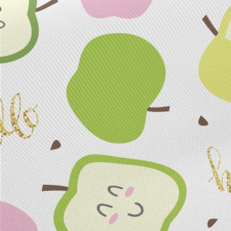 Shy Green Apple Midweight Cotton Poplin