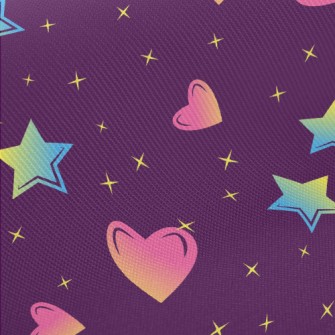 Mini Love Stars Midweight Cotton Poplin