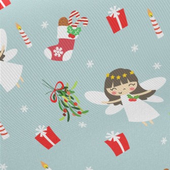 Christmas Pure White Angel Midweight Cotton Poplin