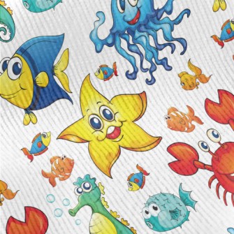 Colorful Cartoon Underwater Cr Standard Corduroy
