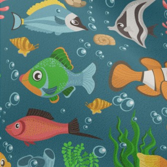 Colorful Underwater Fish Chiffon