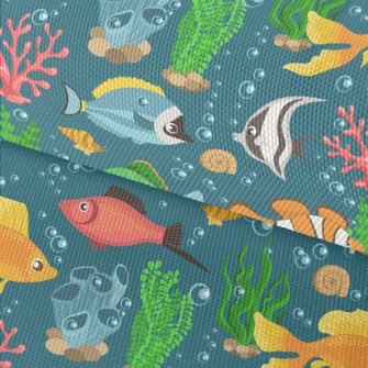 Colorful Underwater Fish Waterproof Oxford