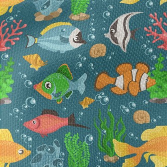 Colorful Underwater Fish Waterproof Canvas