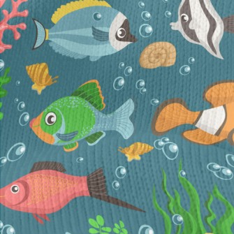 Colorful Underwater Fish Stretch Jersey