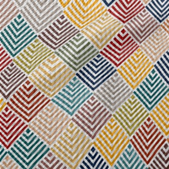 Gradient Colorful Arrows Birdseye Piqué