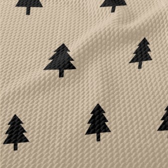Simple Christmas Tree Birdseye Piqué